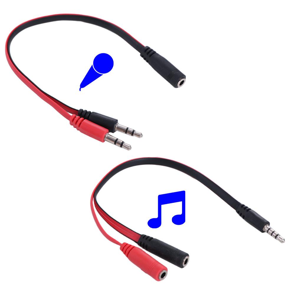 Earphone Splitter Jack - 1 штекер на 2 гнезда, аудиоразветвитель