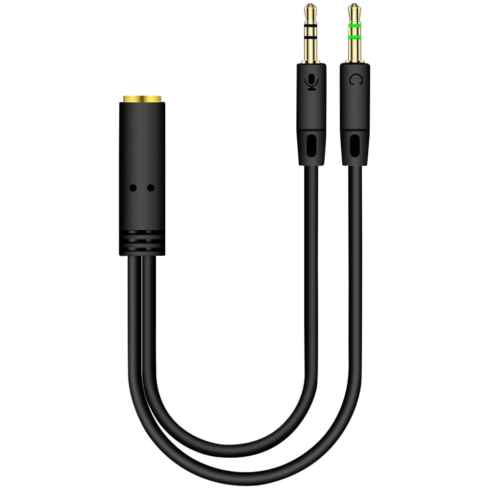 Audio Splitter Y - Разъем 3,5 мм, 2 штекера на