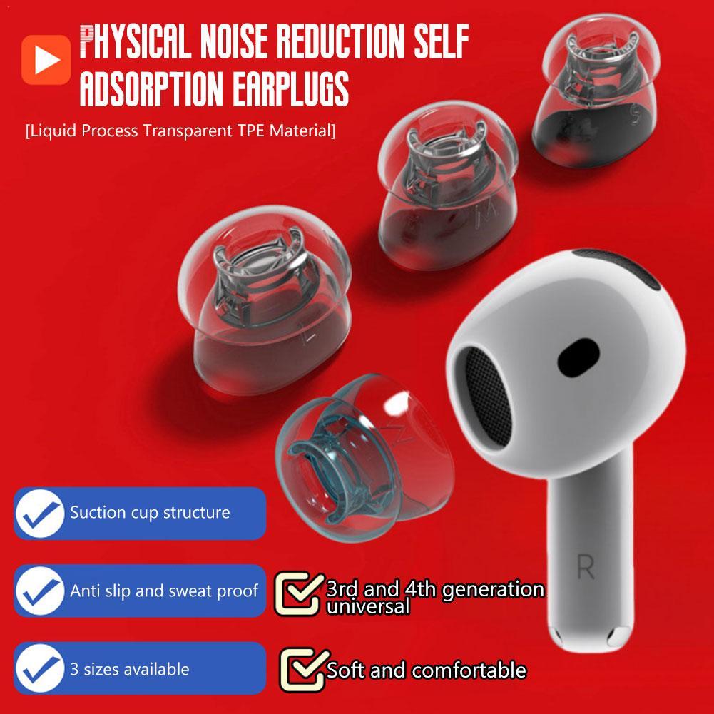 Silicone Ear Tip Replacement - Чехлы для наушников с физическим шумоподавлением