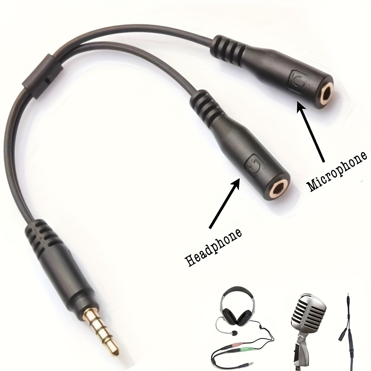 3,5 мм стерео аудио 1 штекер н – обзор и цена Audio Splitter Y