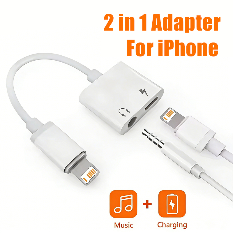 Адаптер 2-в-1 для iOS с разъем – обзор и цена Earphone Splitter Jack